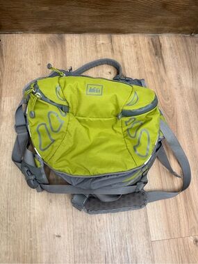 REI Lime Green Dog Pack Dog Backpack Sz L